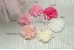 Chiffon Flower, BALLERINA PEARLS - 6cm, Pack of 3